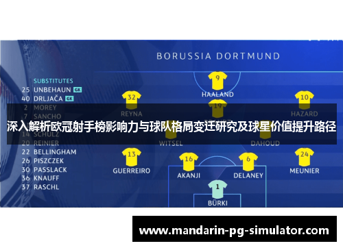 深入解析欧冠射手榜影响力与球队格局变迁研究及球星价值提升路径 深入解析欧冠射手榜影响力与球队格局变迁研究及球星价值提升路径